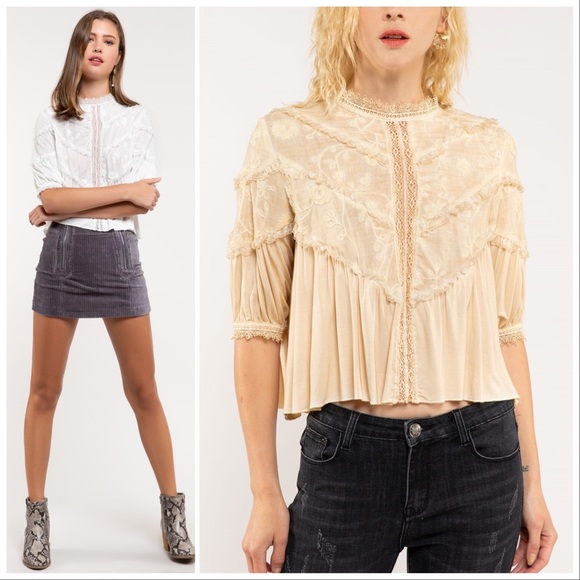 Romancing the Stone washed Feminine Top - Picture 6 of 9